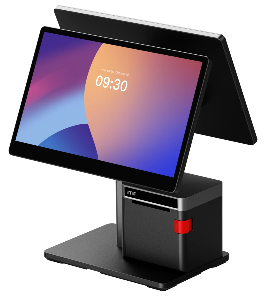 TPV Swan 2 con doble pantalla, potente y versátil para hostelería